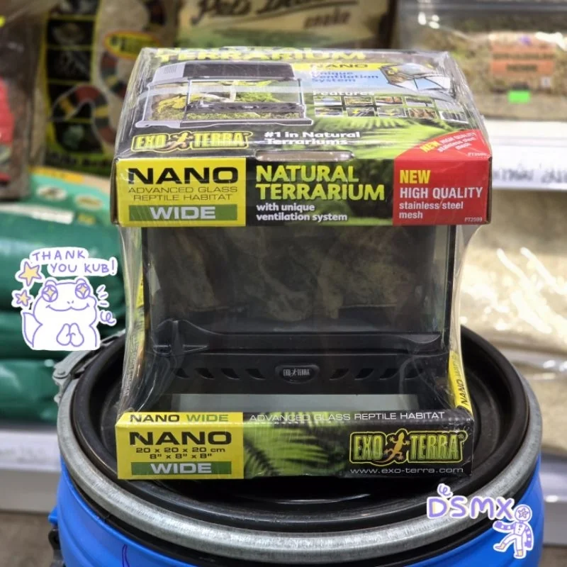 EXO TERRA Terrarium Nano Wide (20×20×20cm) ตู้เลี้ยงสัตว์ แบรนด์นำเข้า Natural EXO TERRA Terrarium Nano Wide (20×20×20cm) ตู้เลี้ยงสัตว์ แบรนด์นำเข้า Natural