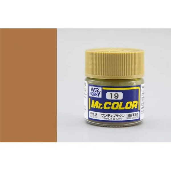 Mr.Hobby Mr.Color C19 Sandy Brown Semi-Gloss (10ml) 4973028535785 (สี) Mr.Hobby Mr.Color C19 Sandy Brown Semi-Gloss (10ml) 4973028535785 (สี)