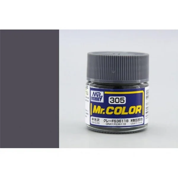 Mr.Hobby Mr.Color C305 Gray FS36118 Semi-Gloss (10ml) 4973028635911 (สี)