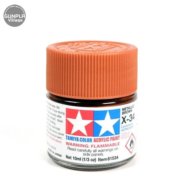 Tamiya 81534 Acrylic Mini X-34 Metallic Brown 49376807 (สี) Tamiya 81534 Acrylic Mini X-34 Metallic Brown 49376807 (สี)