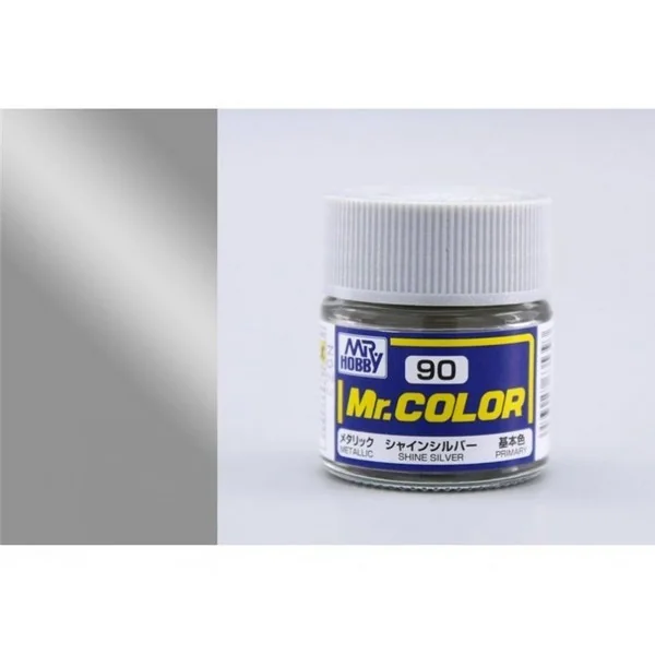 Mr.Hobby Mr.Color C90 Shine Silver Metallic Gloss (10ml) 4973028635393 (สี)