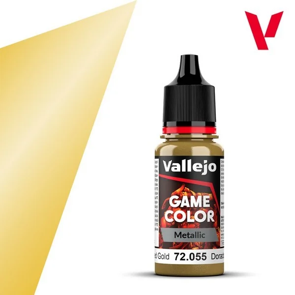 Vallejo Game Color Metallic 72.055 Polished Gold 18 ml 8429551720557 (สี) Vallejo Game Color Metallic 72.055 Polished Gold 18 ml 8429551720557 (สี)