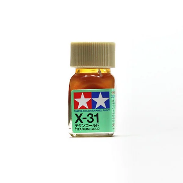 Tamiya Enamel Color 80031 X-31 Titanium Gold (Gloss Metallic) 4950344067268 (สี) Tamiya Enamel Color 80031 X-31 Titanium Gold (Gloss Metallic) 4950344067268 (สี)