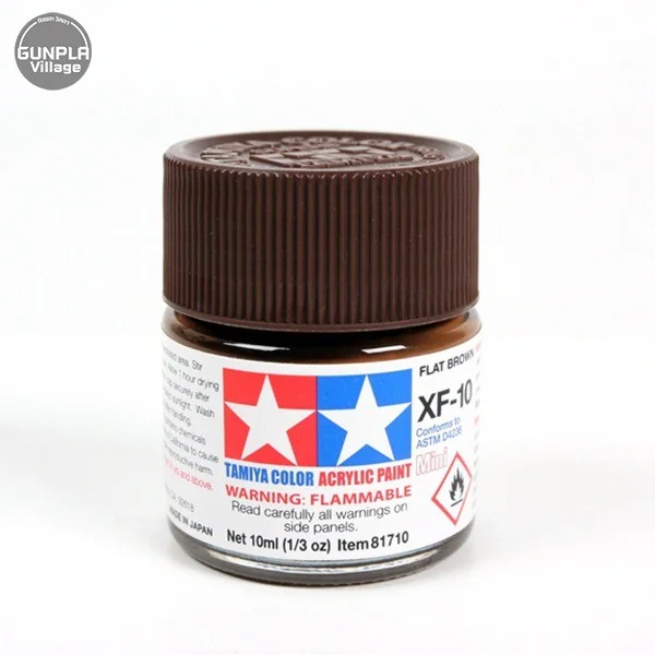 Tamiya 81710 Acrylic Mini XF-10 Flat Brown 45035579 (สี) Tamiya 81710 Acrylic Mini XF-10 Flat Brown 45035579 (สี)