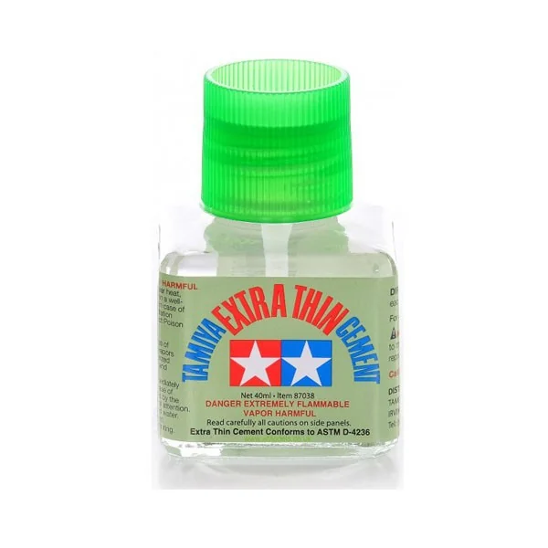 Tamiya Extra Thin Cement 87038 (กาวฝาเขียว) 4950344870387 4950344071258 (Tool)