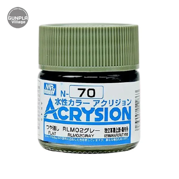 Mr.Hobby MR.ACRYSION COLOR N-70 RLM02 GRAY 4973028112863 (สี) Mr.Hobby MR.ACRYSION COLOR N-70 RLM02 GRAY 4973028112863 (สี)