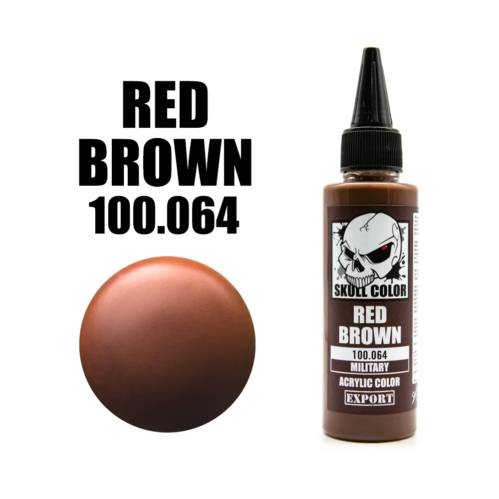 Skull Color 100.064 Red Brown 60 ml (Military) 8853100903649 (สี) Skull Color 100.064 Red Brown 60 ml (Military) 8853100903649 (สี)