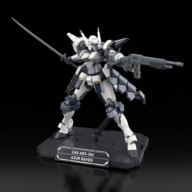 [Pre Order 10/2569] Kadokawa 1/48 Azure Raven with Type 10 Modified Monomolecular Blade Plated Ver + Base 4550687146080