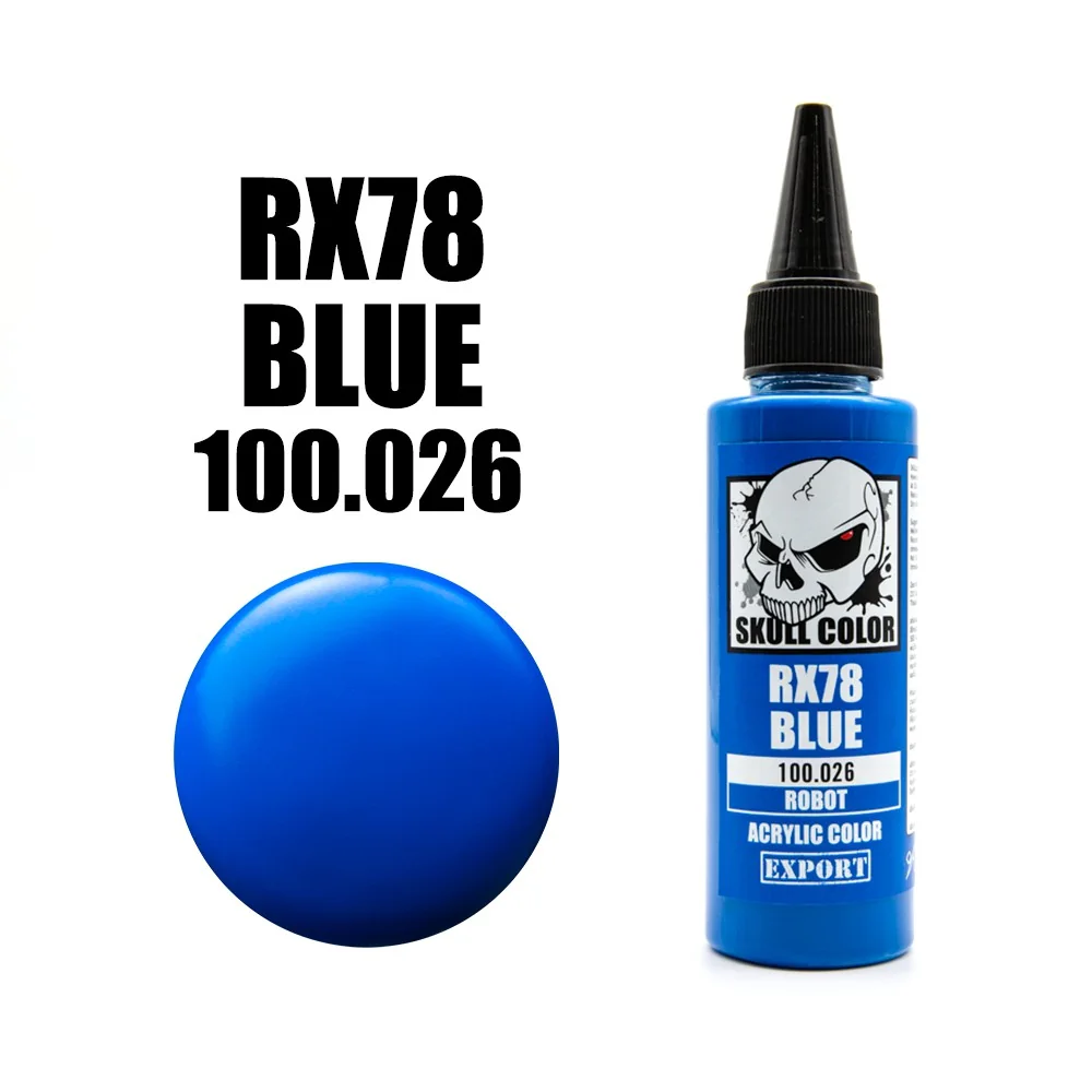 Skull Color 100.026 RX78 Blue 60 ml (Robot) 8853100903267 (สี) Skull Color 100.026 RX78 Blue 60 ml (Robot) 8853100903267 (สี)