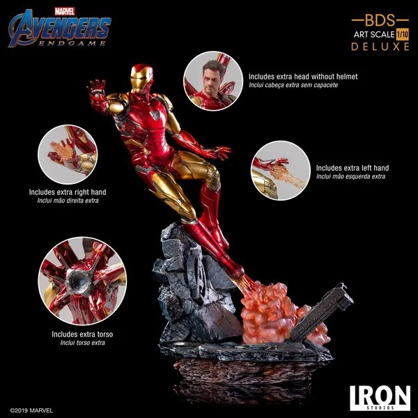 Iron Studios - Iron Man MK85: Avengers Endgame BDS 1/10Scale (Deluxe) 606529899530 (Statue) Iron Studios - Iron Man MK85: Avengers Endgame BDS 1/10Scale (Deluxe) 606529899530 (Statue)
