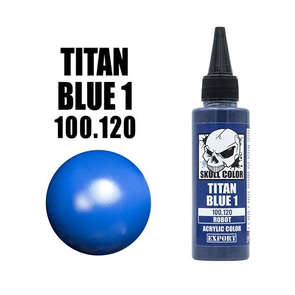 Skull Color 100.120 Titan Blue 1 60 ml [Robot] 8853100904004 (สี)