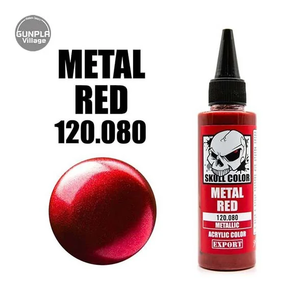 Skull Color 120.080 Metal Red 60 ml Metallic 8853100903809 (สี) Skull Color 120.080 Metal Red 60 ml Metallic 8853100903809 (สี)