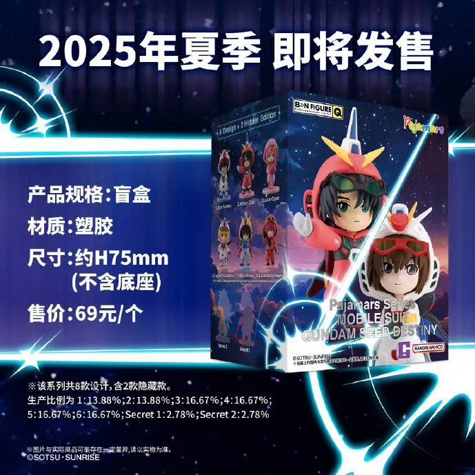 Bandai (สุ่ม 1 / จาก 8 แบบ) BN Figure Q Pajamas Series Mobile Suit Gundam SEED Destiny 6974913234958 Bandai (สุ่ม 1 / จาก 8 แบบ) BN Figure Q Pajamas Series Mobile Suit Gundam SEED Destiny 6974913234958