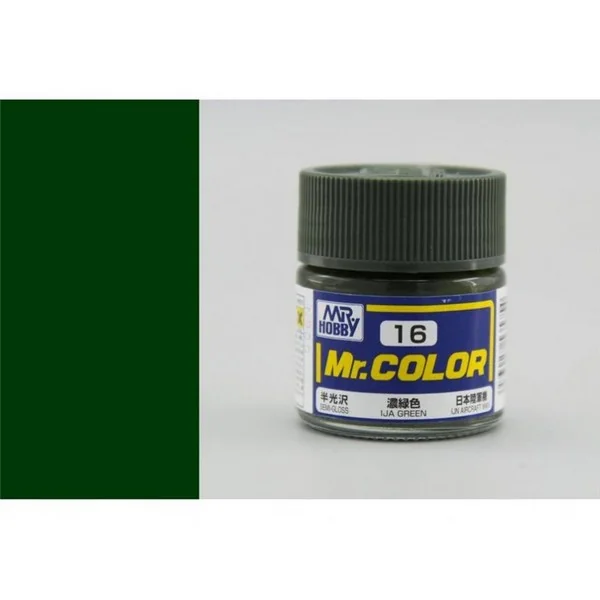 Mr.Hobby Mr.Color C16 IJN Green Semi-Gloss (10ml) 4973028535754 (สี) Mr.Hobby Mr.Color C16 IJN Green Semi-Gloss (10ml) 4973028535754 (สี)