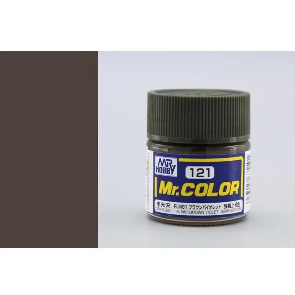 Mr.Hobby Mr.Color C121 RLM81 Brown Violet Semi-Gloss (10ml) 4973028635591 (สี) Mr.Hobby Mr.Color C121 RLM81 Brown Violet Semi-Gloss (10ml) 4973028635591 (สี)