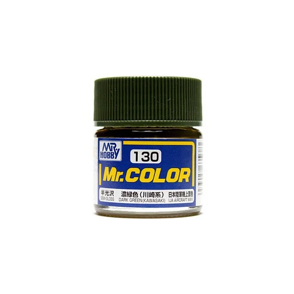 Mr.Hobby Mr.Color C130 Dark Green (Kawasaki) Semi-Gloss (10ml) 4973028635683 (สี) Mr.Hobby Mr.Color C130 Dark Green (Kawasaki) Semi-Gloss (10ml) 4973028635683 (สี)