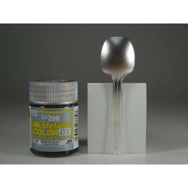 Mr.Hobby Mr.Metallic Color GX208 Rough Silver 4973028033397 (สี) Mr.Hobby Mr.Metallic Color GX208 Rough Silver 4973028033397 (สี)
