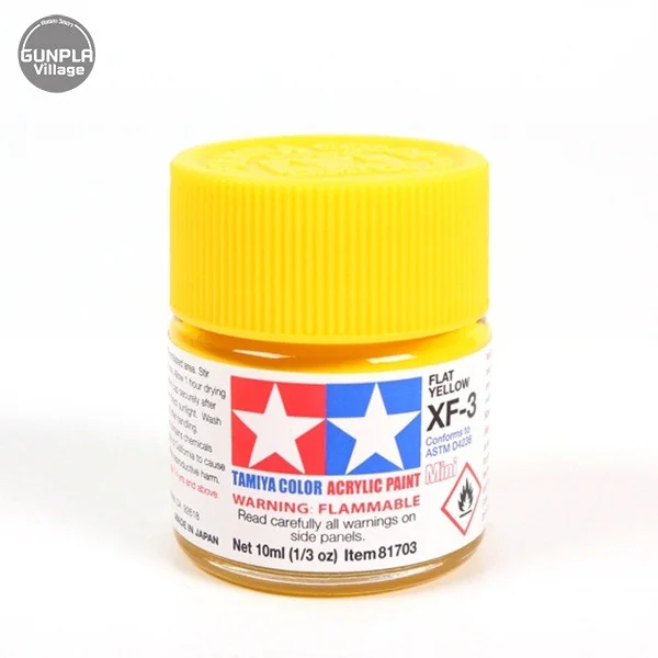 Tamiya 81703 Acrylic Mini XF-3 Flat Yellow 45035500 (สี) Tamiya 81703 Acrylic Mini XF-3 Flat Yellow 45035500 (สี)