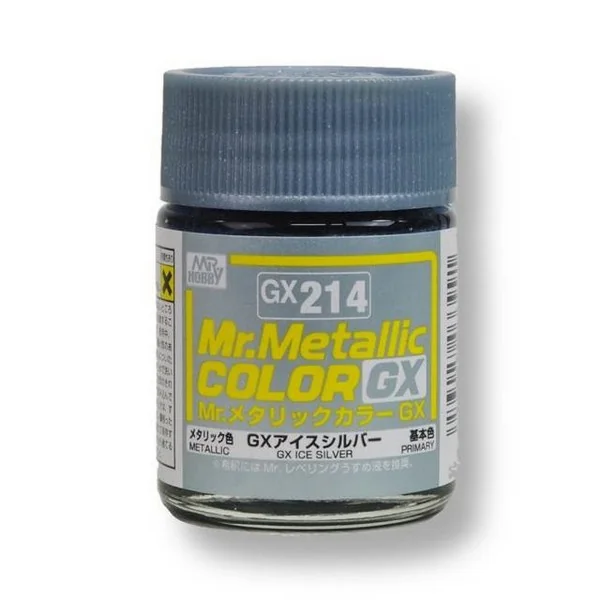 Mr.Hobby Mr.Metallic Color GX214 Ice Silver 4973028033991 (สี) Mr.Hobby Mr.Metallic Color GX214 Ice Silver 4973028033991 (สี)