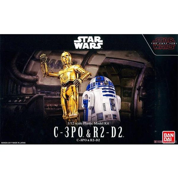 Bandai 1/12 C-3PO & R2-D2 (The Last Jedi) 4549660232971 4573102674821 (Plastic Model) Bandai 1/12 C-3PO & R2-D2 (The Last Jedi) 4549660232971 4573102674821 (Plastic Model)