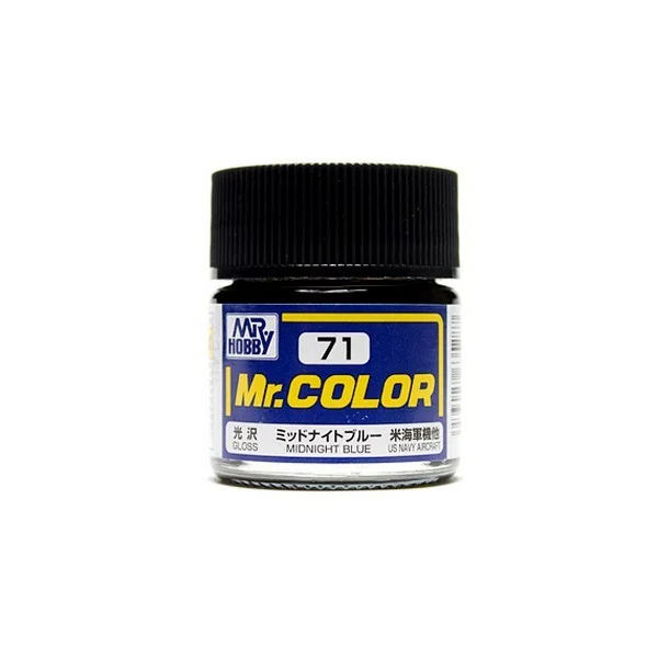 Mr.Hobby Mr.Color C71 Midnight Blue Gloss (10ml) 4973028635287 (สี) Mr.Hobby Mr.Color C71 Midnight Blue Gloss (10ml) 4973028635287 (สี)
