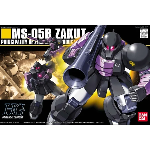 Bandai HG Zaku I The Black Tri-Star 4573102606617 (Plastic Model) Bandai HG Zaku I The Black Tri-Star 4573102606617 (Plastic Model)