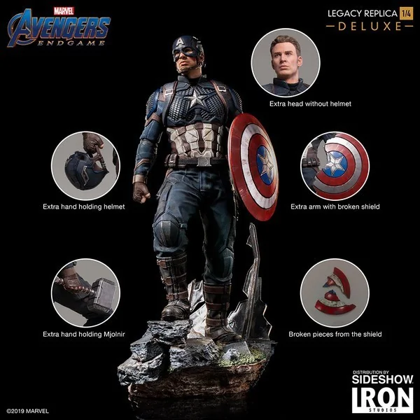 Iron Studios - Captain America Avengers Endgame Legacy Replica 1/4Scale (Deluxe) 606529899578 (Statue) Iron Studios - Captain America Avengers Endgame Legacy Replica 1/4Scale (Deluxe) 606529899578 (Statue)