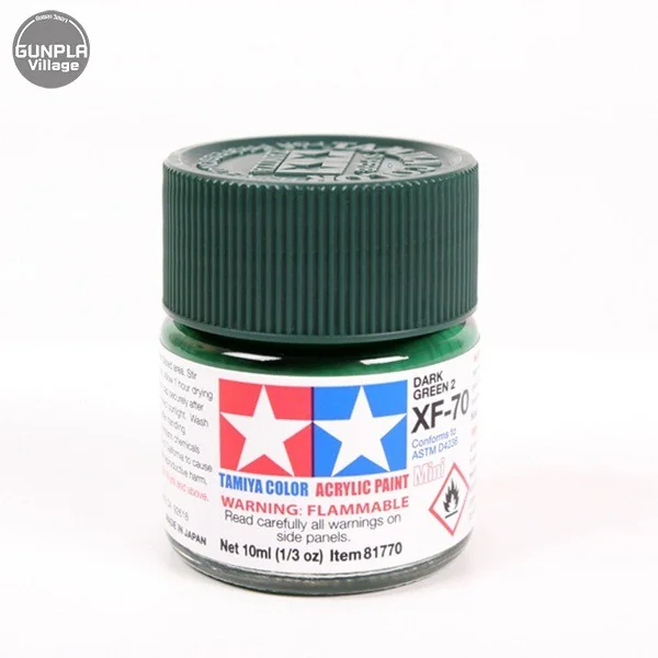 Tamiya 81770 Acrylic Mini XF-70 Dark Green 45035968 (สี) Tamiya 81770 Acrylic Mini XF-70 Dark Green 45035968 (สี)
