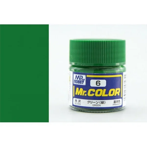Mr.Hobby Mr.Color C6 Green (10ml) 4973028535655 (สี) Mr.Hobby Mr.Color C6 Green (10ml) 4973028535655 (สี)