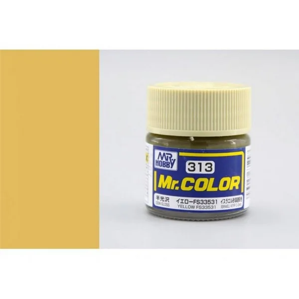Mr.Hobby Mr.Color C313 Yellow FS33531 Semi-Gloss (10ml) 4973028635997 (สี) Mr.Hobby Mr.Color C313 Yellow FS33531 Semi-Gloss (10ml) 4973028635997 (สี)