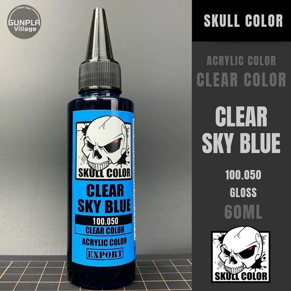 Skull Color 100.050 Clear Sky Blue 60 ml (Clear Color) 8853100903502 (สี) Skull Color 100.050 Clear Sky Blue 60 ml (Clear Color) 8853100903502 (สี)