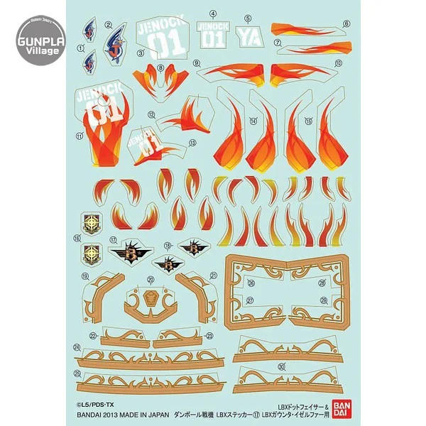 Bandai LBX Sticker 17 (For LBX Dot Facer & LBX Gaunta-Izerufa) 4543112815934 (Plastic Model) Bandai LBX Sticker 17 (For LBX Dot Facer & LBX Gaunta-Izerufa) 4543112815934 (Plastic Model)