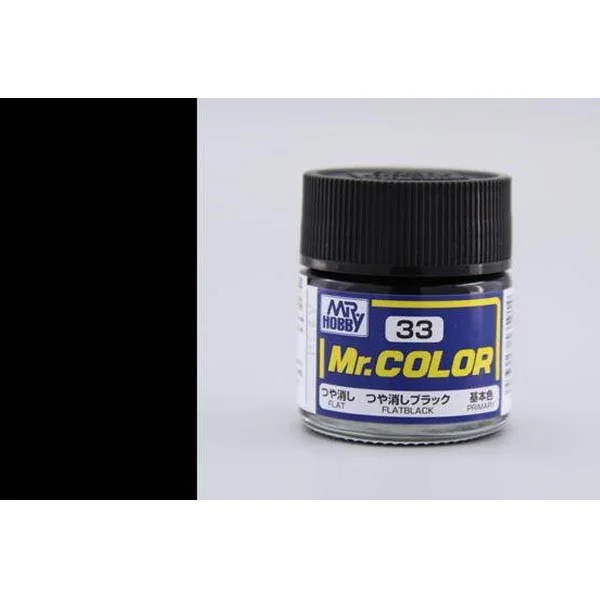 Mr.Hobby Mr.Color C33 Flat Black (10ml) 4973028535914 4973028716313 (สี) Mr.Hobby Mr.Color C33 Flat Black (10ml) 4973028535914 4973028716313 (สี)