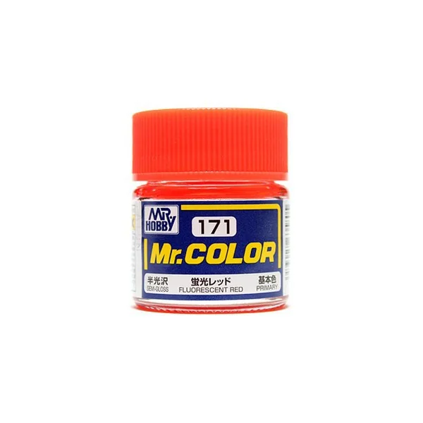Mr.Hobby Mr.Color C171 Fluorescent Red Semi-Gloss (10ml) 4973028635805 (สี) Mr.Hobby Mr.Color C171 Fluorescent Red Semi-Gloss (10ml) 4973028635805 (สี)
