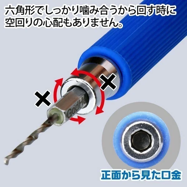 GodHand GH-DBQ-SA Quick Attachable Drill Bit Set A (5 Pcs 0.5/0.6/0.7/0.8/0.9mm) 4562349874651 (Tool)