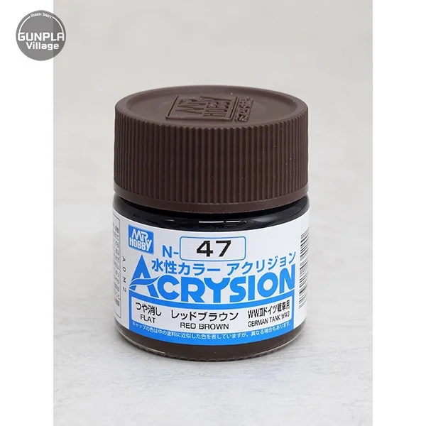 Mr.Hobby MR.ACRYSION COLOR N-47 RED BROWN 4973028034240 (สี) Mr.Hobby MR.ACRYSION COLOR N-47 RED BROWN 4973028034240 (สี)