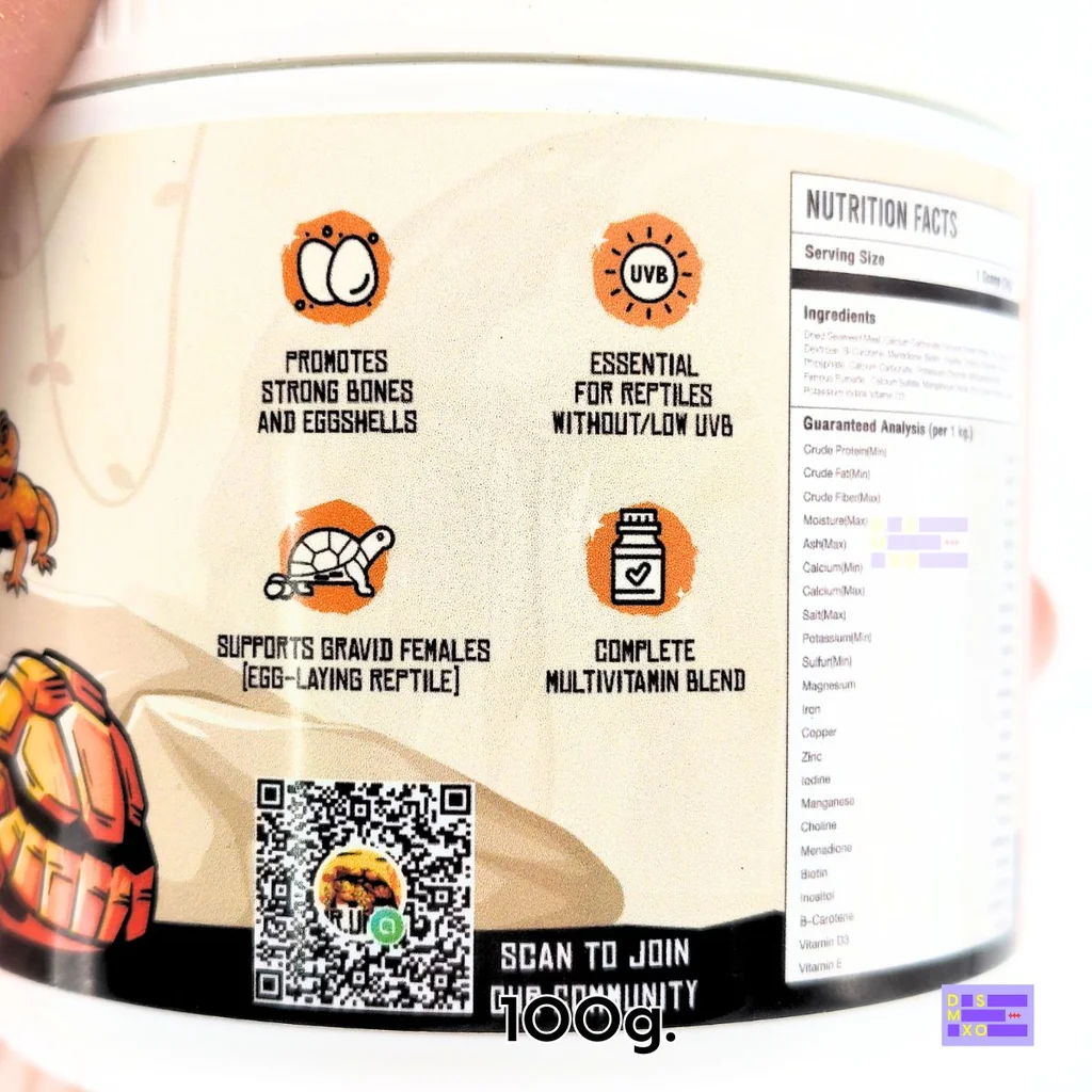 MR. UNCLE D3 Boost + Multivitamin 100 g. วิตามิน D3 + วิตามินรวมผง สำหรับสัตว์เลื้อยคลาน MR. UNCLE D3 Boost + Multivitamin 100 g. วิตามิน D3 + วิตามินรวมผง สำหรับสัตว์เลื้อยคลาน