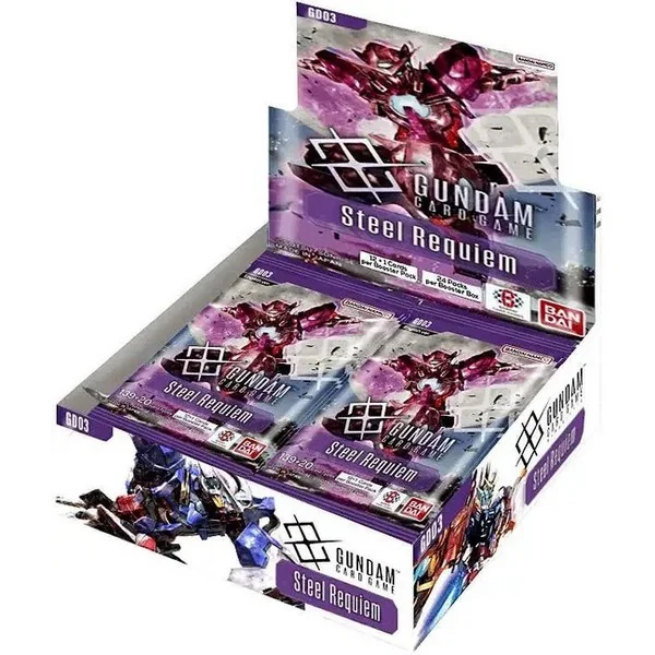 Bandai Gundam Card Game Booster Box GD03 Steel Requiem (English) แบบกล่อง (24 ซอง) 810158837157 (การ์ด) Bandai Gundam Card Game Booster Box GD03 Steel Requiem (English) แบบกล่อง (24 ซอง) 810158837157 (การ์ด)