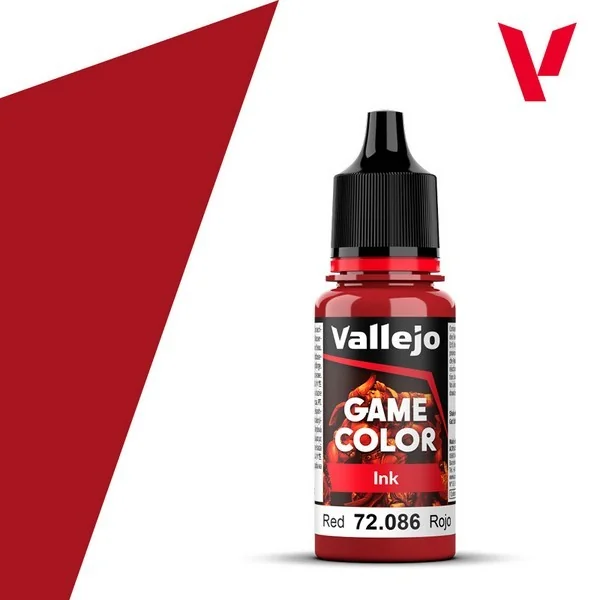 Vallejo Game Color Ink 72.086 Red 18 ml 8429551720861 (สี)