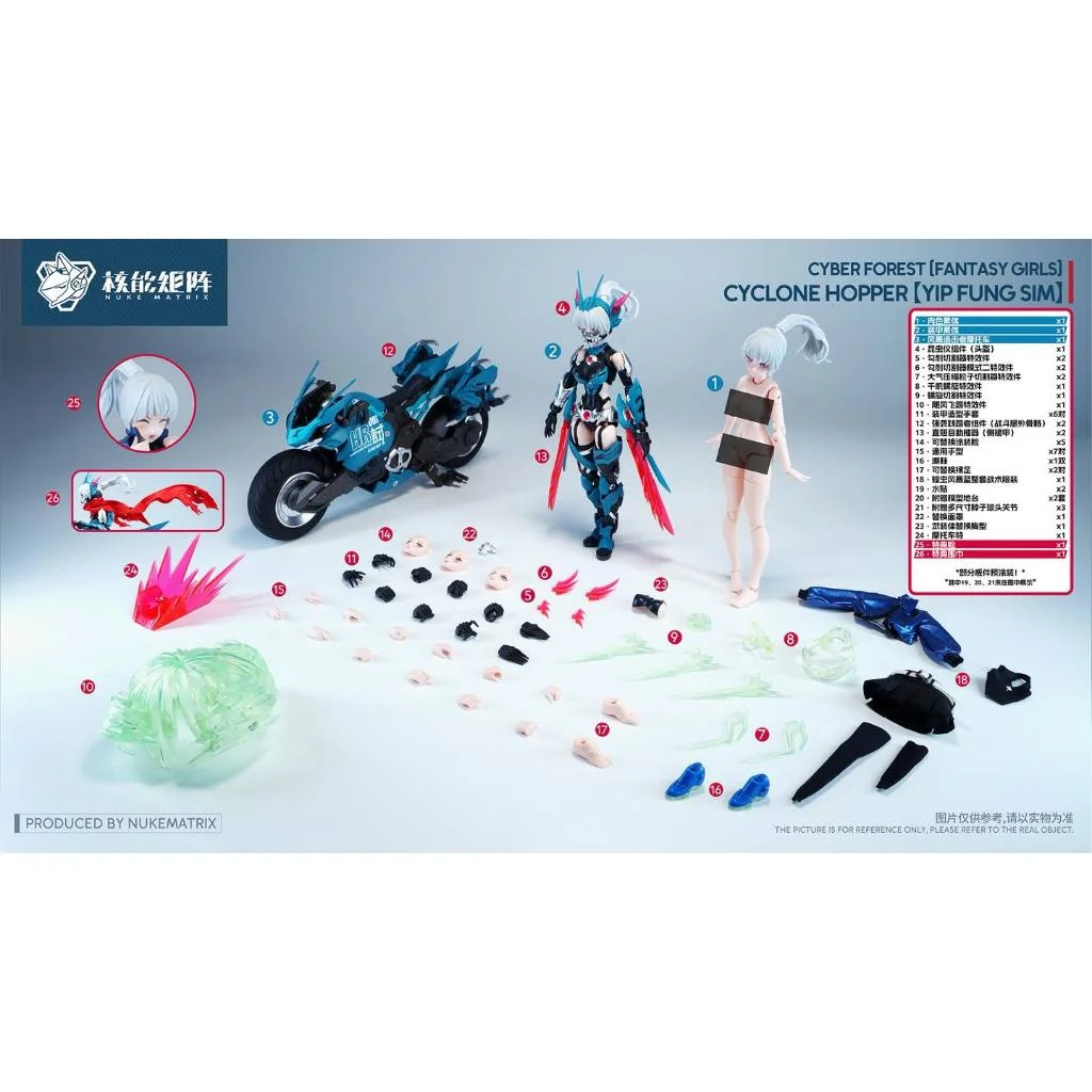 Nuke Matrix 1/12 Fantasy Girls CF08 Cyclone Hopper 6972331600607 (Plastic Model) Nuke Matrix 1/12 Fantasy Girls CF08 Cyclone Hopper 6972331600607 (Plastic Model)