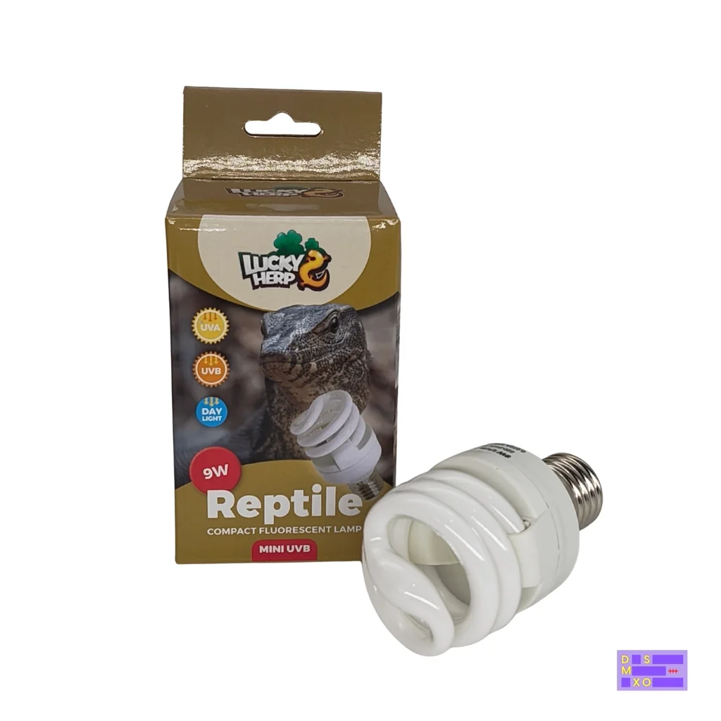LUCKY HERP Mini UVB 10.0 (9W) หลอดไฟสัตว์เลื้อยคลานทะเลทราย ขั้วเกลียว E27 ประหยัดพลังงาน (สำหรับเต่าบก ซูลคาต้า เบี๊ยดดราก้อน กิ้งก่าทะเลทราย) LUCKY HERP Mini UVB 10.0 (9W) หลอดไฟสัตว์เลื้อยคลานทะเลทราย ขั้วเกลียว E27 ประหยัดพลังงาน (สำหรับเต่าบก ซูลคาต้า เบี๊ยดดราก้อน กิ้งก่าทะเลทราย)