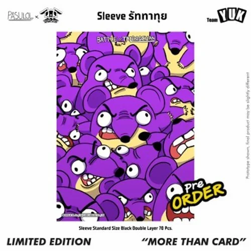 [Pre Order Q4/2569] Battle of Talingchan Sleeves รัททาทุย (การ์ดตลิ่งชัน BOT)