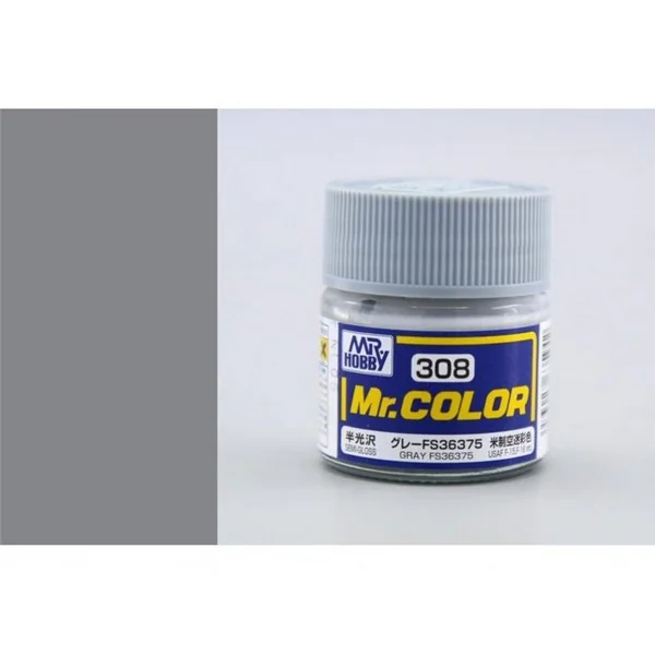 Mr.Hobby Mr.Color C308 Gray FS36375 Semi-Gloss (10ml) 4973028635942 (สี)