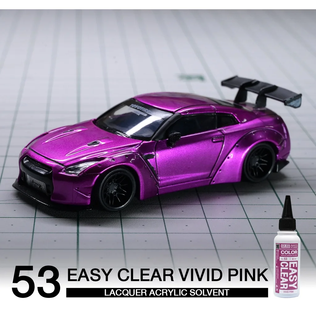 Raditz Studio RS NO53S Easy Vivid Pink 60ml (Easy Clear Series) 8858878600538 (สี) Raditz Studio RS NO53S Easy Vivid Pink 60ml (Easy Clear Series) 8858878600538 (สี)