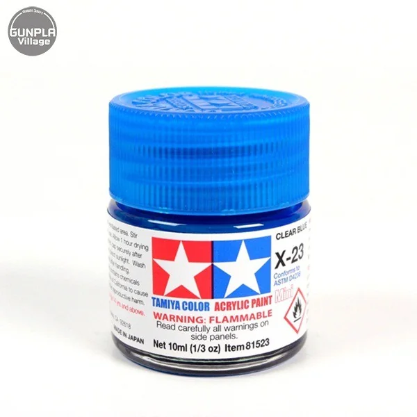 Tamiya 81523 Acrylic Mini X-23 Clear Blue 45035425 (สี) Tamiya 81523 Acrylic Mini X-23 Clear Blue 45035425 (สี)