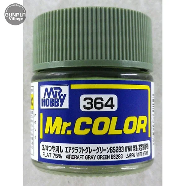 Mr.Hobby Mr.Color C364 Aircraft Gray Green BS283 Flat 4973028737158 (สี) Mr.Hobby Mr.Color C364 Aircraft Gray Green BS283 Flat 4973028737158 (สี)