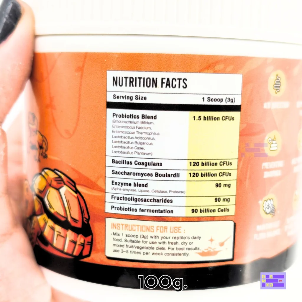 MR. UNCLE Active Probiotic 100g แอคทีฟโพรไบโอติก สำหรับสัตว์เลื้อยคลาน ฟื้นฟูร่างกาย ปรับสมดุลลำไส้ MR. UNCLE Active Probiotic 100g แอคทีฟโพรไบโอติก สำหรับสัตว์เลื้อยคลาน ฟื้นฟูร่างกาย ปรับสมดุลลำไส้