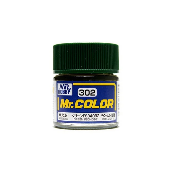 Mr.Hobby Mr.Color C302 Green FS34092 Semi-Gloss (10ml) 4973028635881 (สี) Mr.Hobby Mr.Color C302 Green FS34092 Semi-Gloss (10ml) 4973028635881 (สี)