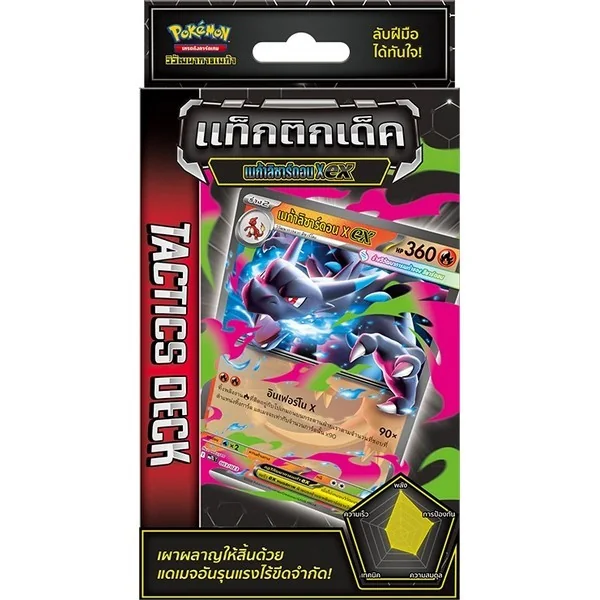 [Pre Order 17/07/2569] Pokemon TCG Tactics Deck Mega Lizardon ex เมก้าลิซาดอน ex (โปเกมอนการ์ด)