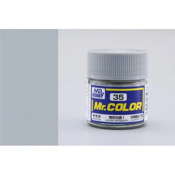 Mr.Hobby Mr.Color C35 IJN Gray (Mitsubishi) Semi-Gloss (10ml) 4973028535938 (สี) Mr.Hobby Mr.Color C35 IJN Gray (Mitsubishi) Semi-Gloss (10ml) 4973028535938 (สี)